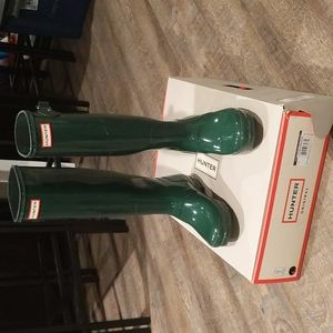 Green Hunter boots